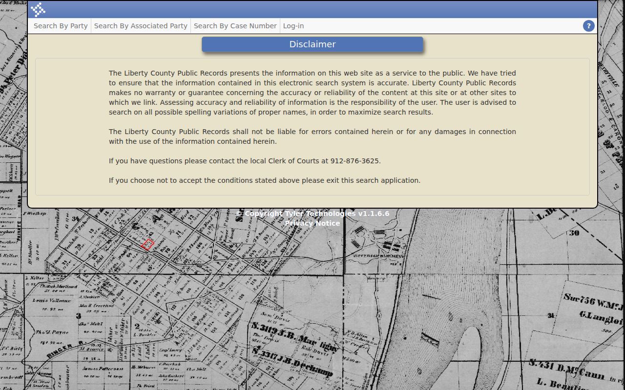 Liberty County warrant records court search interface